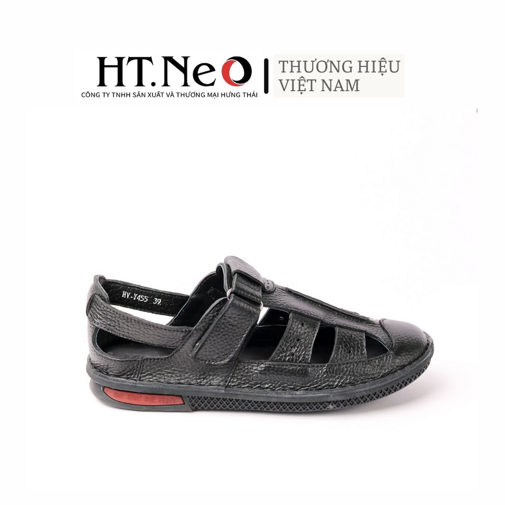 Sandal cao cấp HT.NEO 100% da bò, thiết kế siêu đẹp trẻ trung hiện đại, đế kếp siêu bền, bền bỉ R25