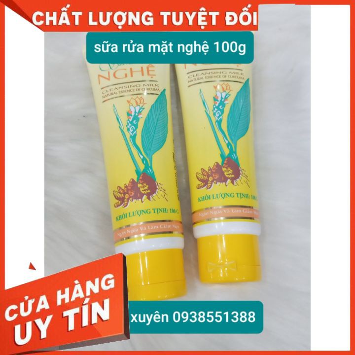 Sữa Rửa Mặt chiết xuất Sữa Bò  120g - Nghệ  100g Trắng Da Thorakao  FREESHIP không bọt ,làm sạch bụi bẩn bã nhờn