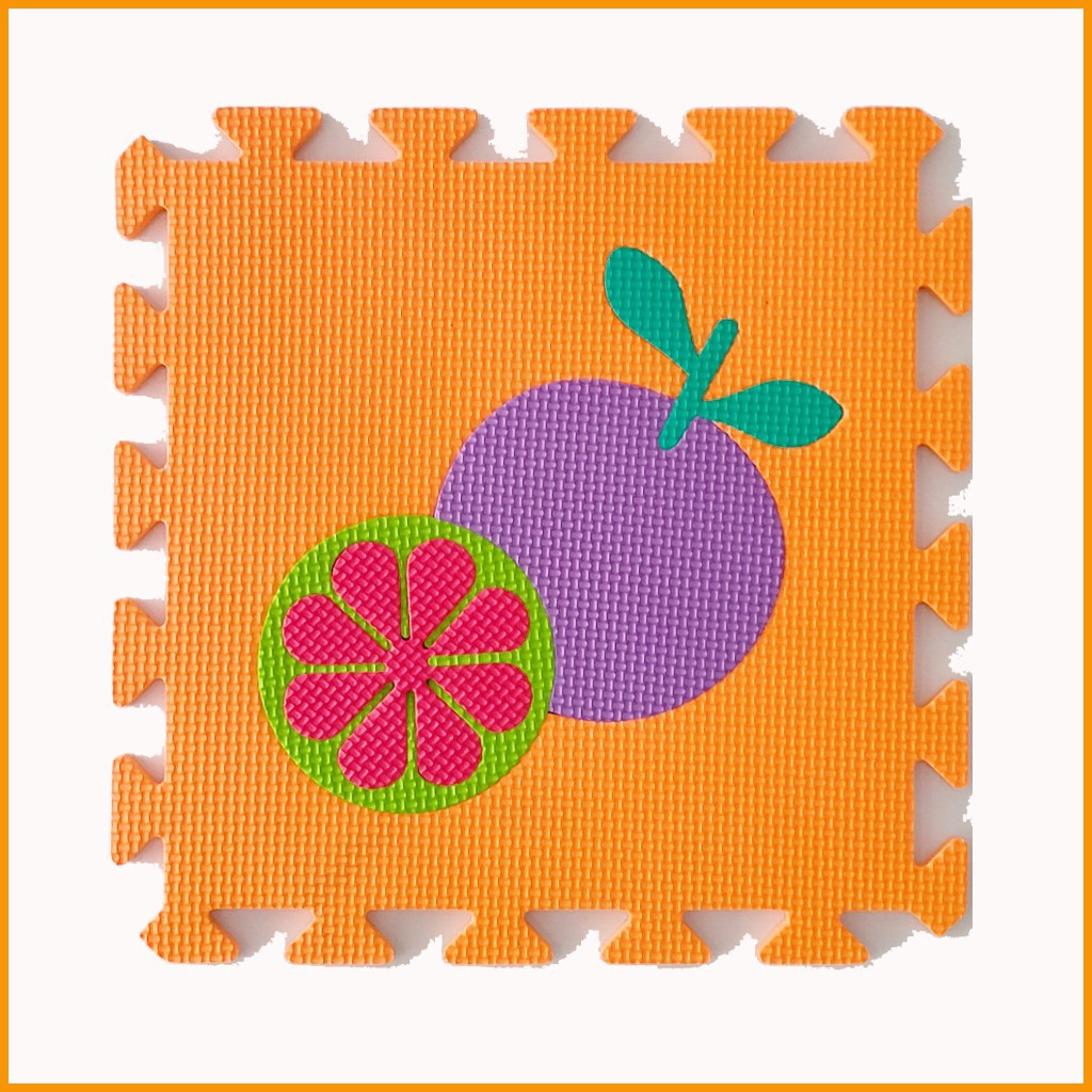 Thảm xốp cho bé hình trái cây - Kích thước mỗi tấm 30x30x1cm- Hàng Việt Nam