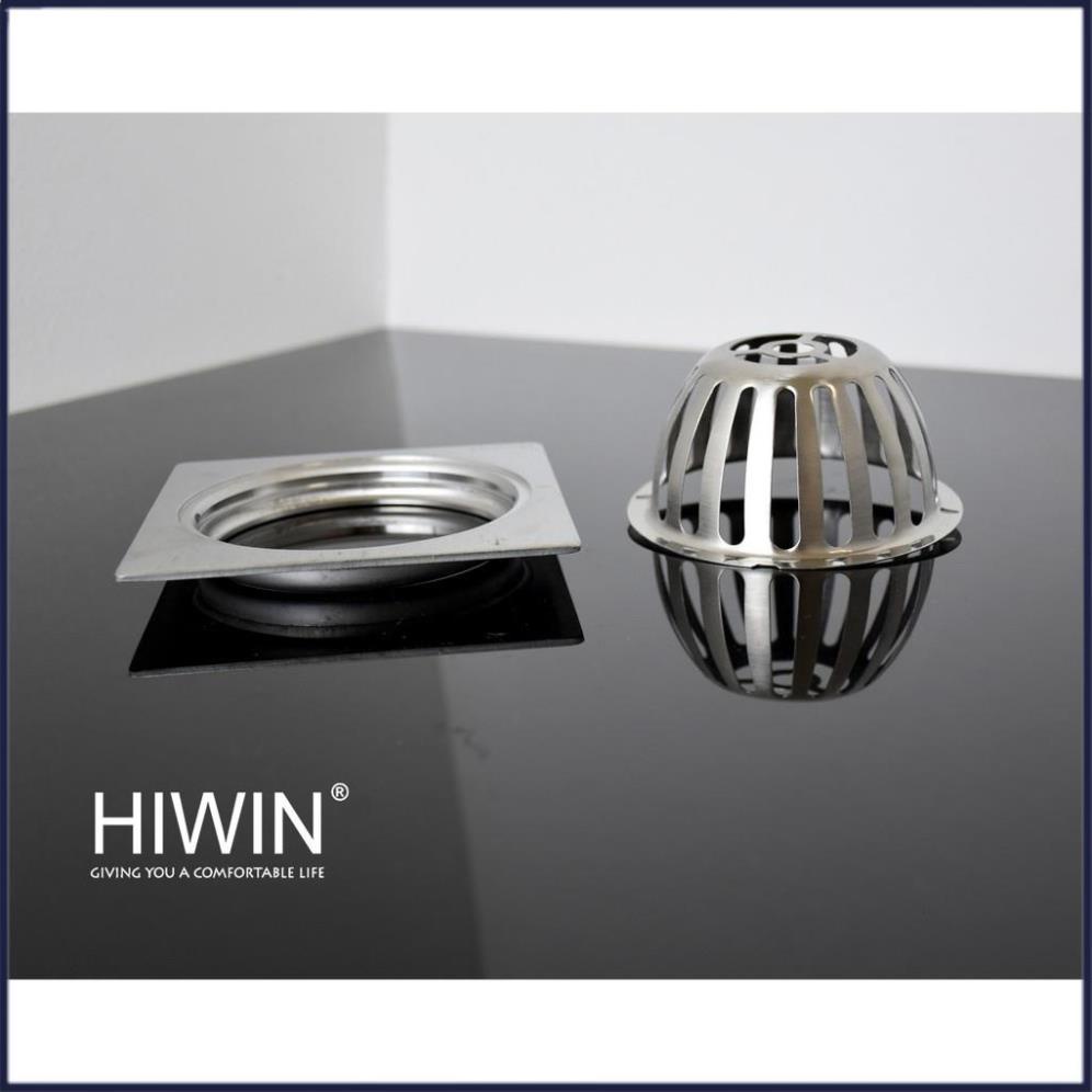 Cầu chắn rác ban công inox 304 thoát nước nhanh kích thước 120x120mm HIWIN FD-100