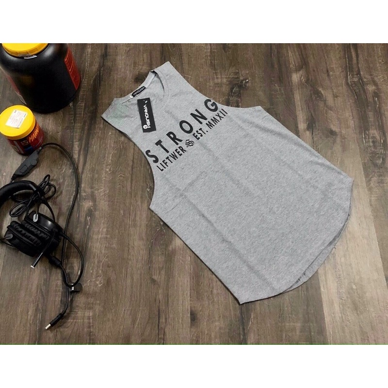 Áo tanktop tập gym nam ,áo 3 lỗ tập gym nam thun co giãn thấm hút mồ hôi