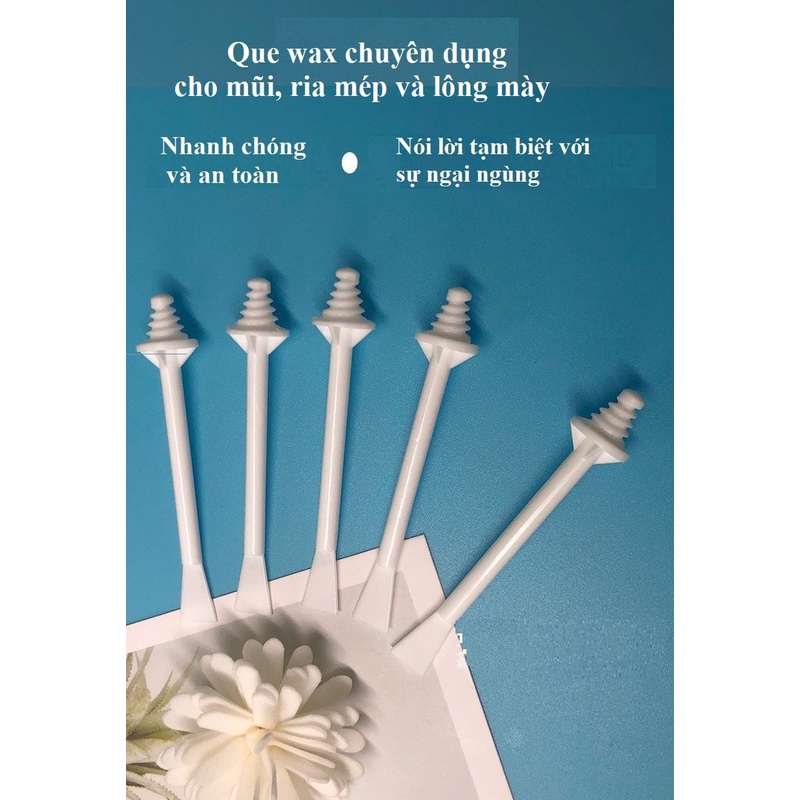 Set 10 que wax chuyên dụng cho mũi, lông mày và ria mép siêu an toàn - tiện lợi - nhanh chóng