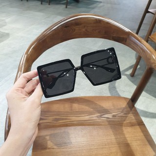 Kính mát mắt vuông bản to thời trang Châu Âu nam nữ, Kính râm nam nữ mắt vuông 2175