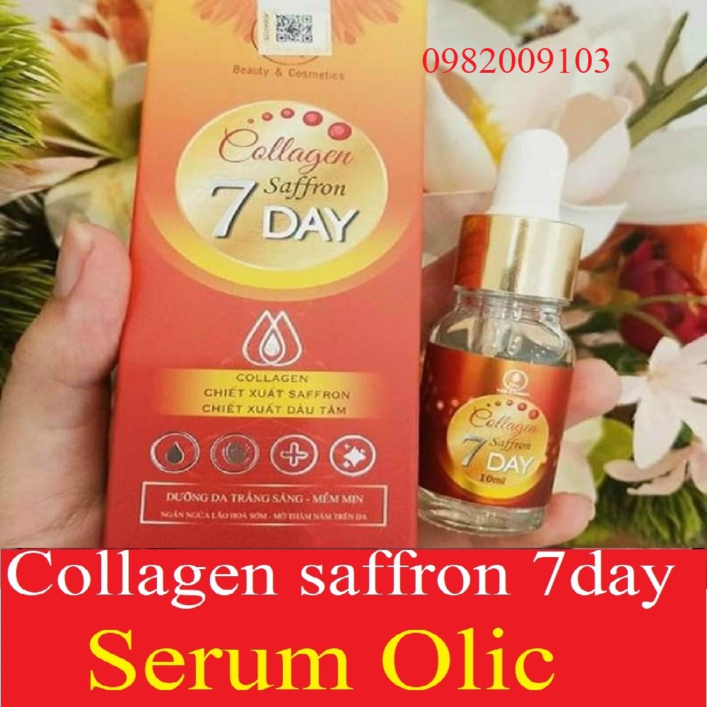 Dưỡng da trắng sáng SERUM COLLAGEN SAFFRON 7 day OLIC