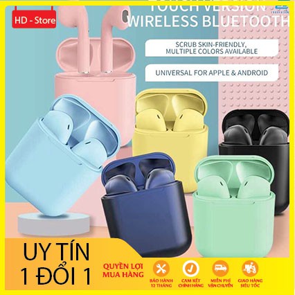 Tai Nghe Bluetooth inpods 12 Cảm Biến Vân Tay Phù Hợp Với Tất Cả Điện Thoại Được Chọn Màu.
