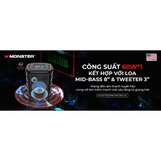 Loa Karaoke Bluetooth Monster Party Box MS22102