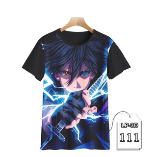 Áo Thun In Họa Tiết Anime Naruto Sasuke Uchiha LP3D-111 Thời Trang Cho Bé