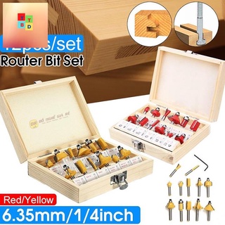 Bộ mũi phay 15 chi tiết chân 6.35mm