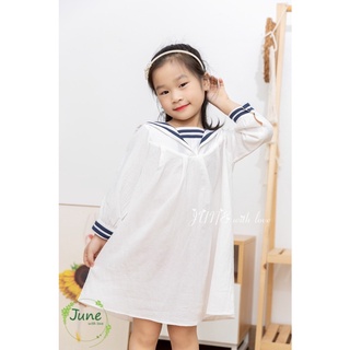 Váy June with love cổ thuỷ thủ màu trắng
