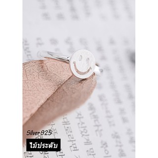 NH018 Nhẫn bạc Thái 925 mặt cười