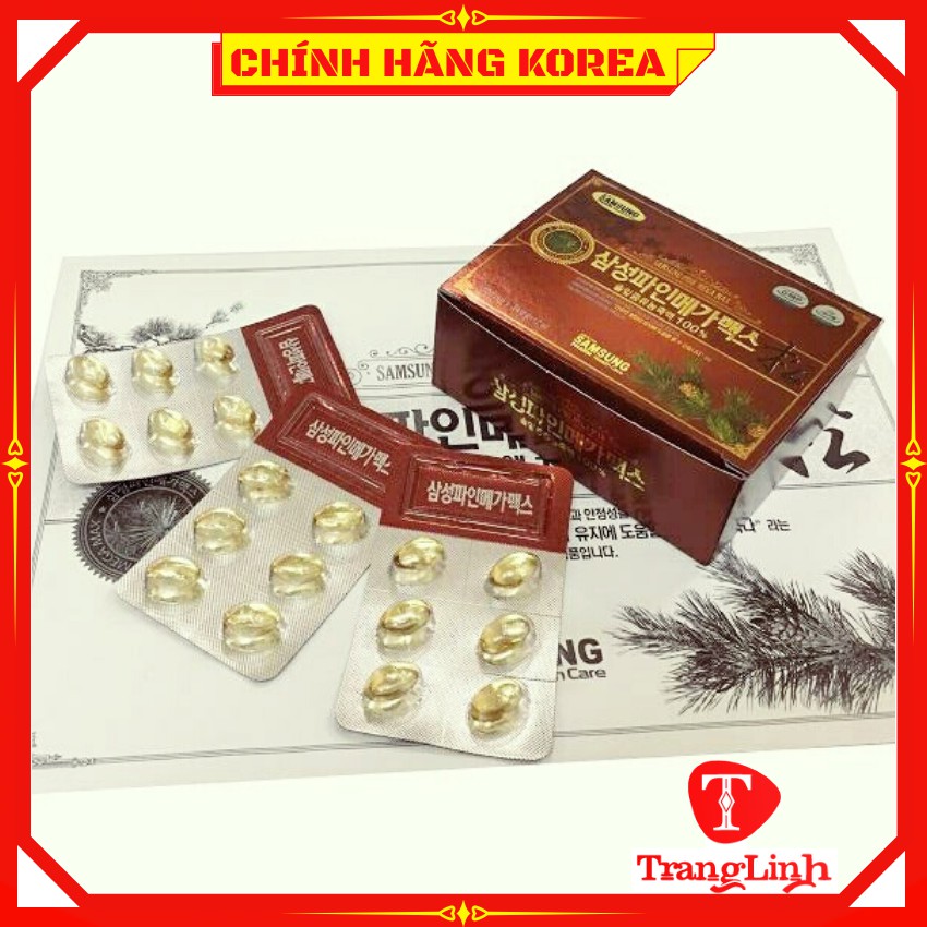 Tinh dầu thông đỏ hàn quốc Keukdong cao cấp, hộp 120 viên - tranglinhkorea