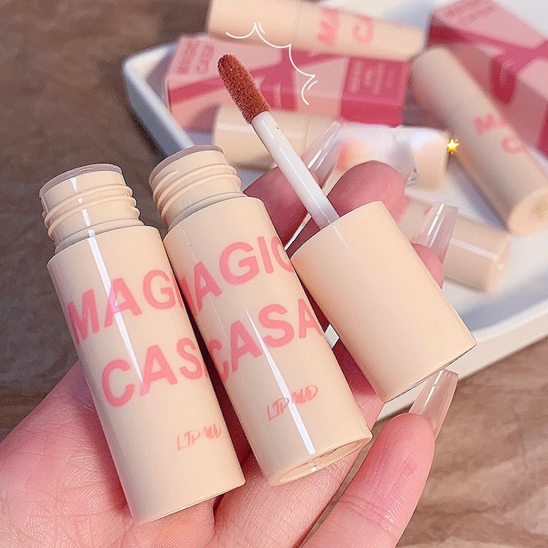 Son Môi MAGIC CASA Chất Nhung Lì Dưỡng Ẩm Không Khô Môi Không Dễ Phai Màu Cho Học Sinh