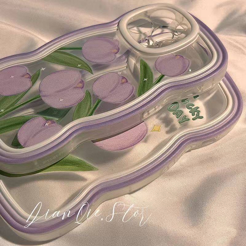 Japanese and Korean Tulip for Apple 11 Phone Case 12 New 13prom All-Inclusive 7 Female 8 Male 6 Apple 13pro Female 3Vuy