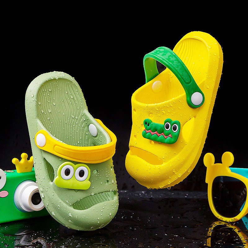 Dép đế mềm họa tiết hoạt hình phong cách Hàn Quốc thời trang dành cho trẻ em