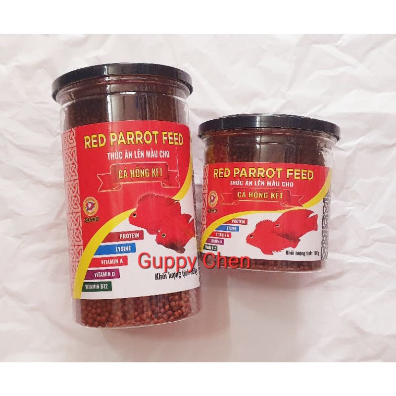 Thức Ăn Lên Màu Cho Cá Hồng Két SANKO Red Parrot Feed