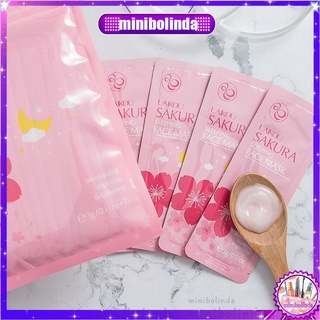Bộ 15 gói mặt nạ ngủ hoa anh đào dưỡng ẩm phục hồi sáng da tiện lợi cho du lịch