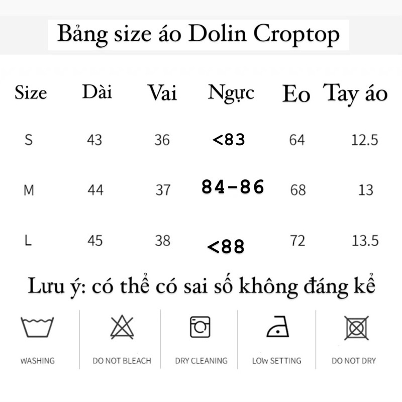 Áo Croptop tay ngắn chất liệu ren bo ngực xinh xắn / DOLIN CROPTOP - Meadow