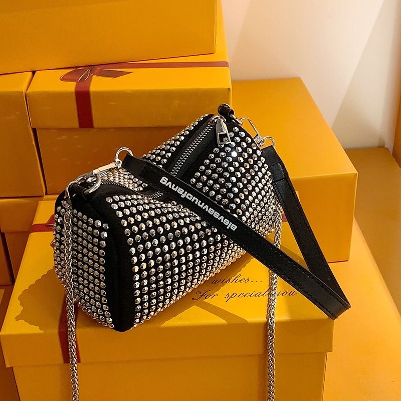 Túi xách nữ xách tay kẹp nách đính đá kèm dây đeo chéo mềm đẹp mix đồ siêu sang jumito