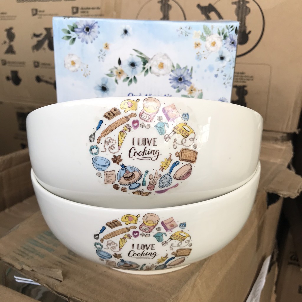 Bộ 2 tô sứ dễ thương - Qùa tặng từ Unilever