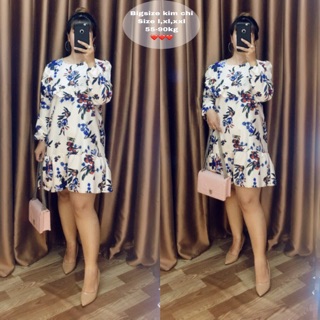 Đầm hoa bigsize cao cấp