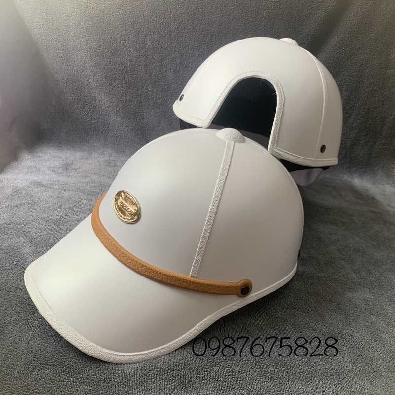 Nón bảo hiểm Kết demen kiểu nón NAM/NỮ , mũ bảo hiểm lưỡi trai chuẩn xịn