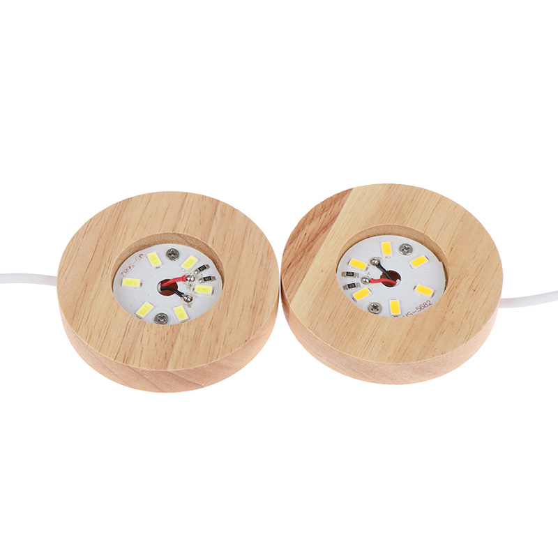 Đế Đèn Ngủ Bằng Nhựa Resin Pha Lê + Gỗ Nghệ Thuật Dùng Trang Trí