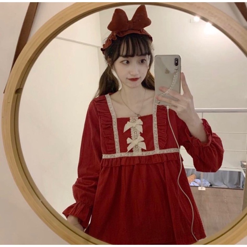 Bộ Ngủ Tiểu Thư Bánh Bèo Nhiều Màu Sắc , bắt mắt người nhìn