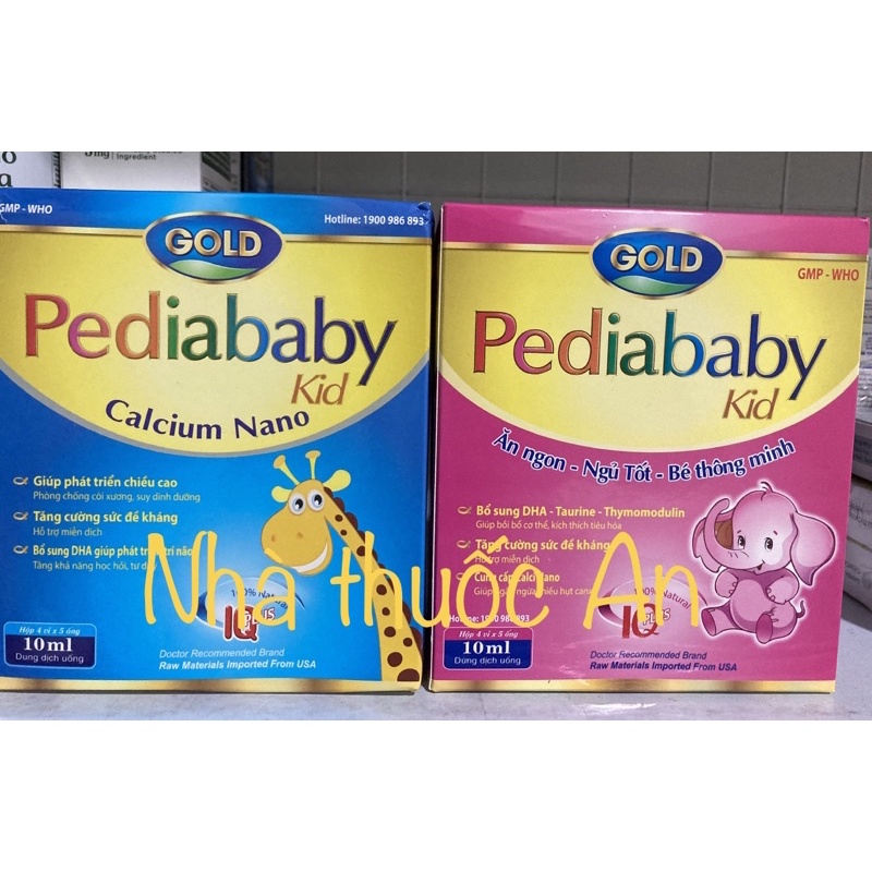 Pediababy hỗ trợ bé ăn ngủ ngon bổ sung canxi phát triển trí tuệ