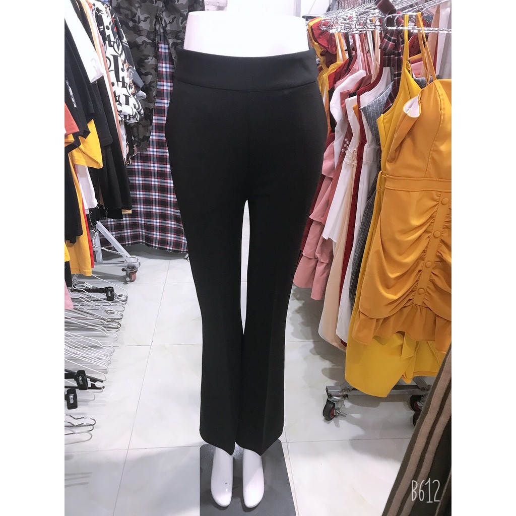 Quần tây ống loe vải thun co dãn mạnh form dài dáng cực sang | BigBuy360 - bigbuy360.vn