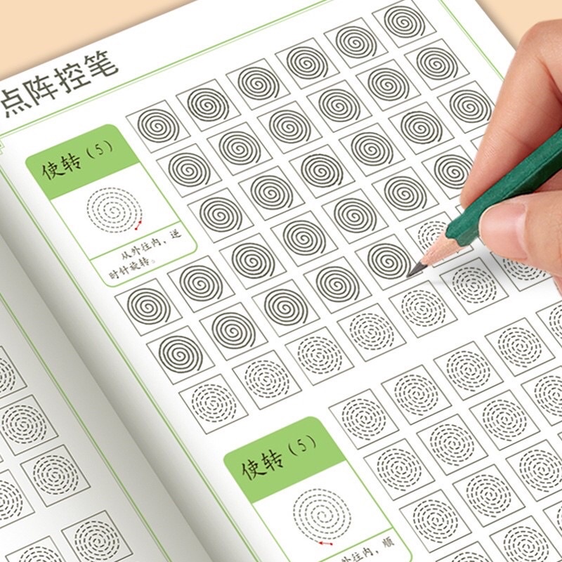 Vở luyện viết các nét cơ bản chữ Hán, tập viết 340 chữ Hán thông dụng