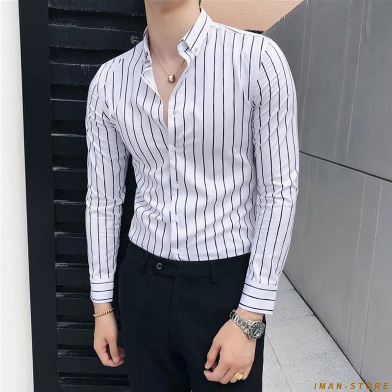 Áo Sơ Mi Nam Kẻ Sọc Dài Tay, Áo Sơ Mi Nam Công Sở Mền Mịn, Bền Đẹp, Thời Trang Cao Cấp | BigBuy360 - bigbuy360.vn