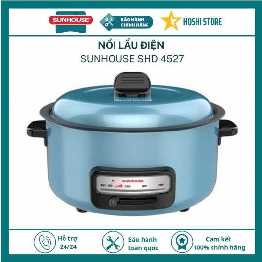 [FREESHIP] NỒI LẨU ĐIỆN SUNHOUSE SHD4527 (3.5L)