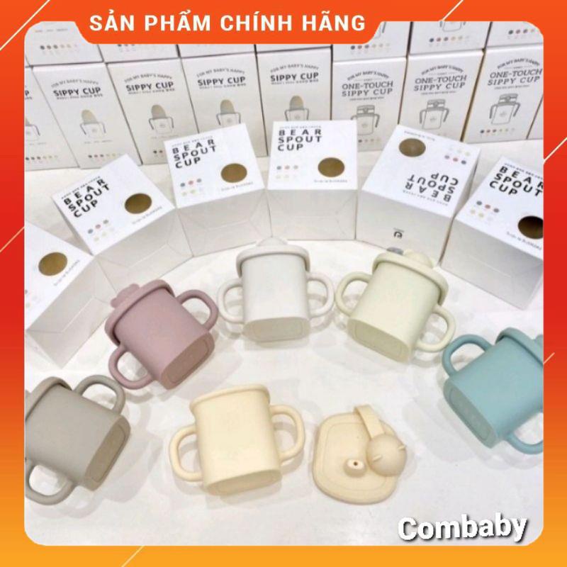 Cốc gấu uống nước có nắp Bluemama nội địa Hàn Quốc