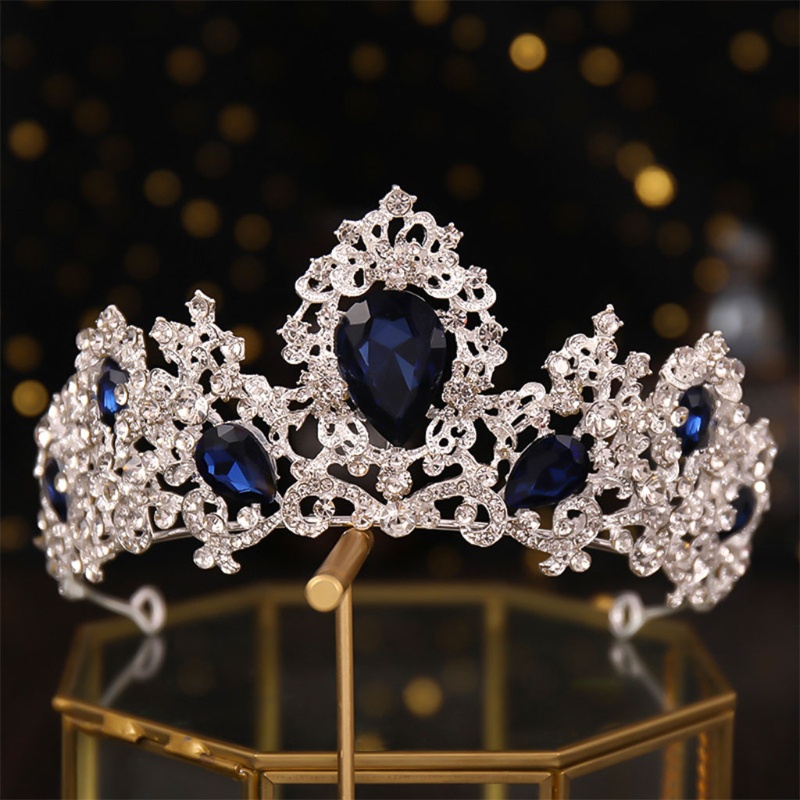 Băng Đô Cài Tóc Bằng Kim Loại Đính Đá Pha Lê Sang Trọng