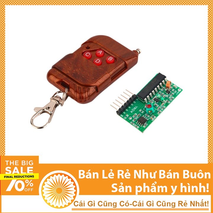 Bộ Thu Phát RF 315MHz PT2272-L4 (Nhớ trạng thái của 1 trong 4 bit)
