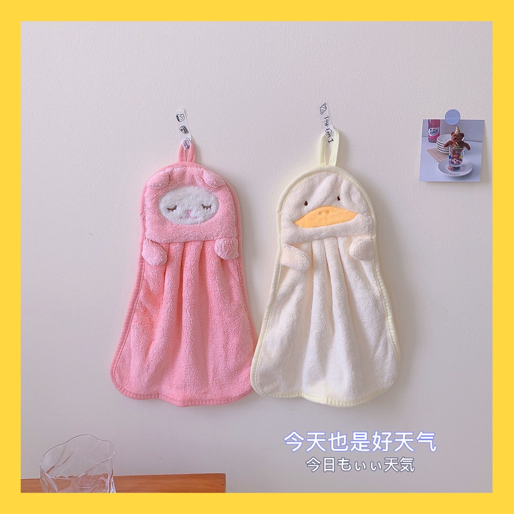 [Đời Sống] Khăn Lau Tay, Lau Bát Nhà Bếp Độnh Vật Dễ Thương Siêu Thấm Nước Size Lớn Cao Cấp.