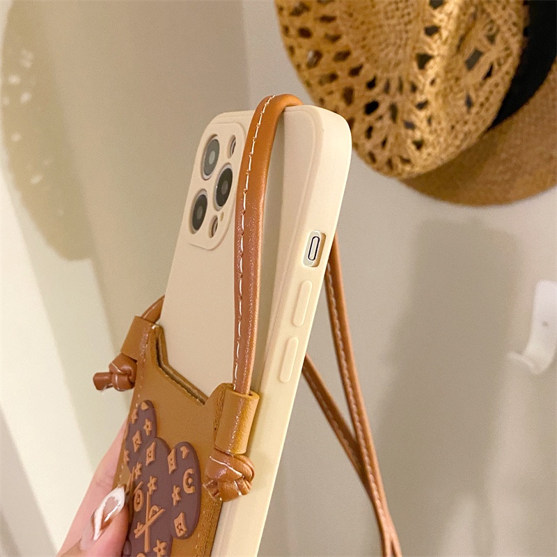 Ốp Điện Thoại Mềm Hình Gấu Nâu Hoạt Hình Cho Iphone 13 promax 12 pro max 11 pro max xs max 14pro max 14plus xr x 7 8 plus