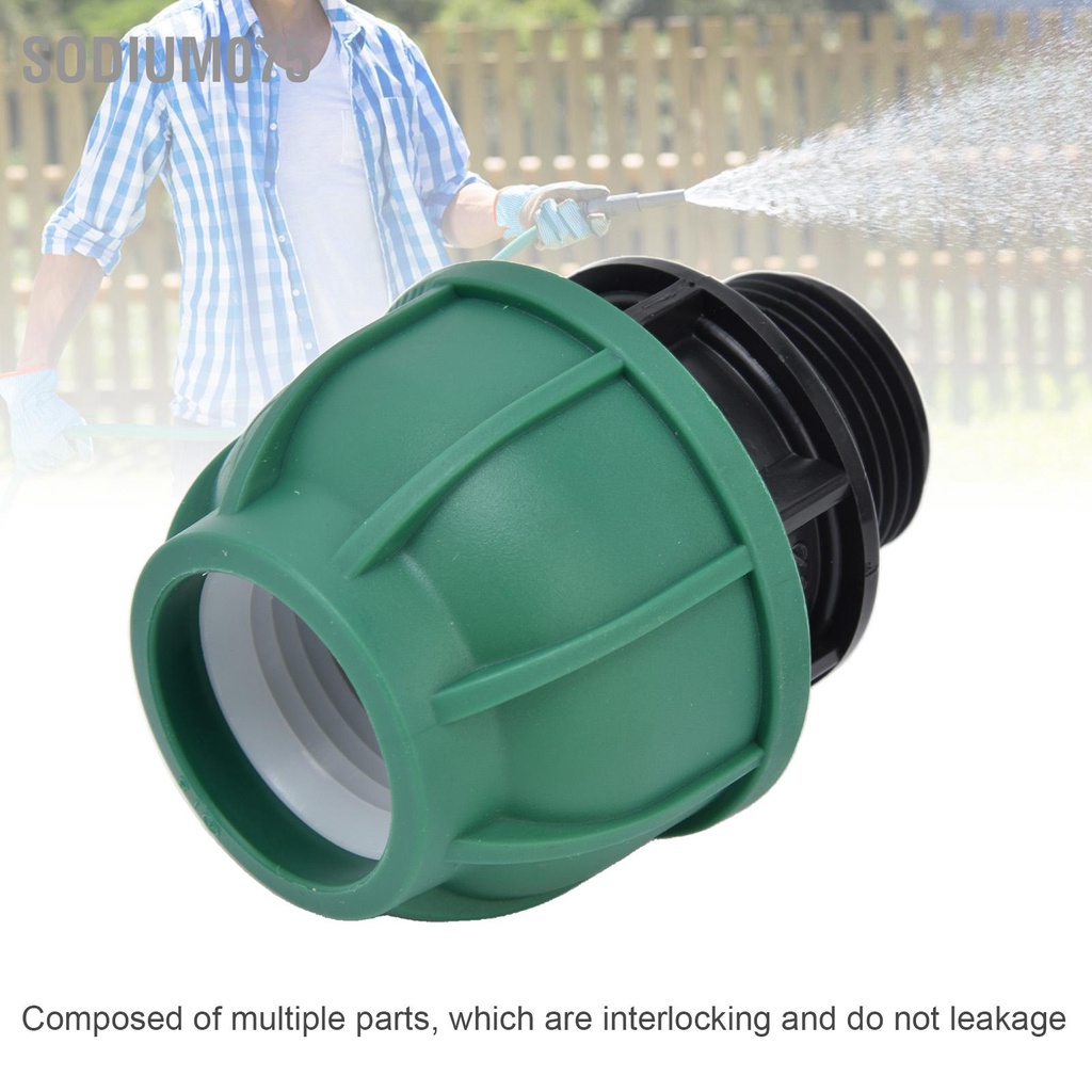 Sodium075 4PCS Đầu nối chặt chẽ bằng chất lỏng G1 Chủ đề bên ngoài Chặt thẳng ống dẫn