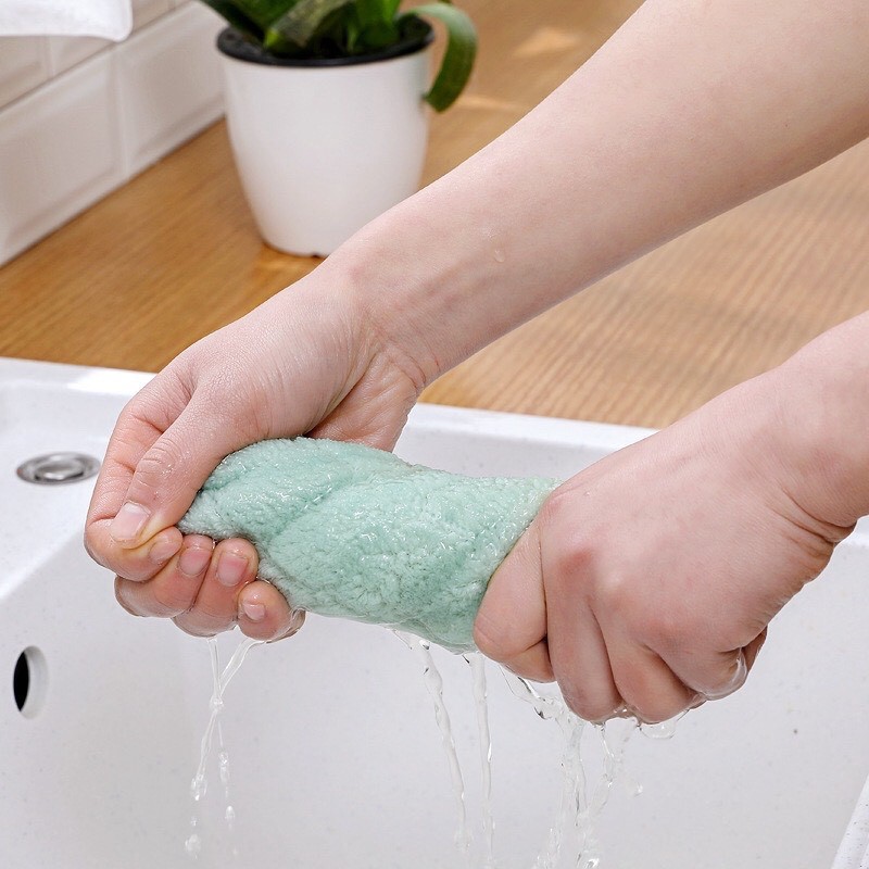 Combo 5 Khăn Lau Bếp - Lau Tay Đa Năng 2 Mặt Siêu Sạch