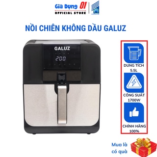 Nồi chiên không dầu điện tử galuz g68, 5.5l. bh 18 tháng, miễn phí đổi giỏ chiên 3 lần. quà tặng hấp dẫn