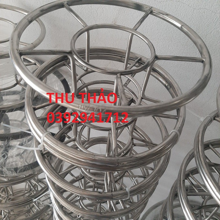 Guồng inox 304 quấn dây diều size 16cm, 20cm, 25cm, 30cm, 35cm
