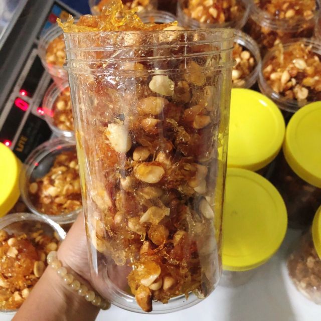 65k 500gr Mứt Gừng Sên chuối Đậu phộng