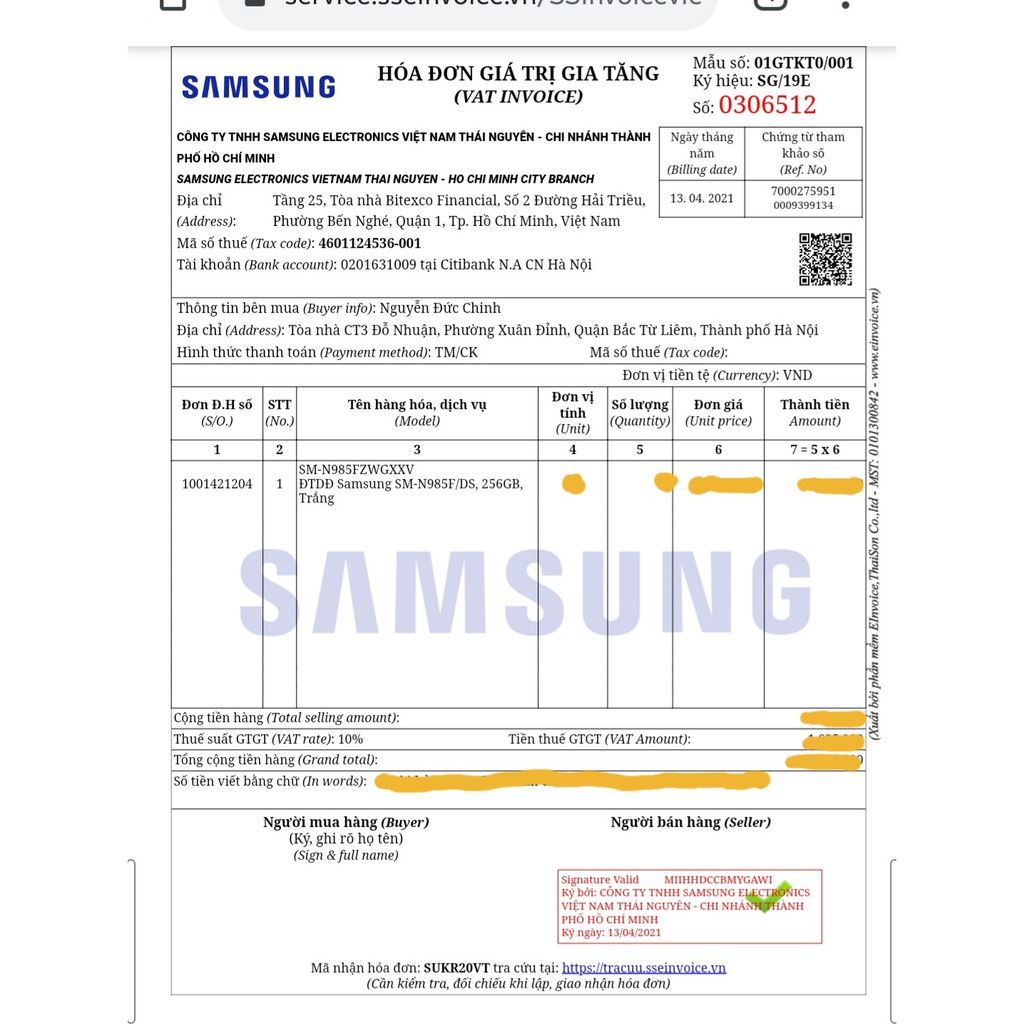 Điện thoại Samsung Galaxy Note 20 Ultra  Chính hãng.
