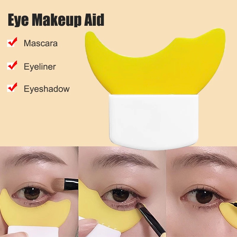 Khuôn Kẻ Mắt/Mascara Bằng Silicone Đa Năng Chuyên Nghiệp Có Thể Tái Sử Dụng Cho Người Mới Bắt Đầu