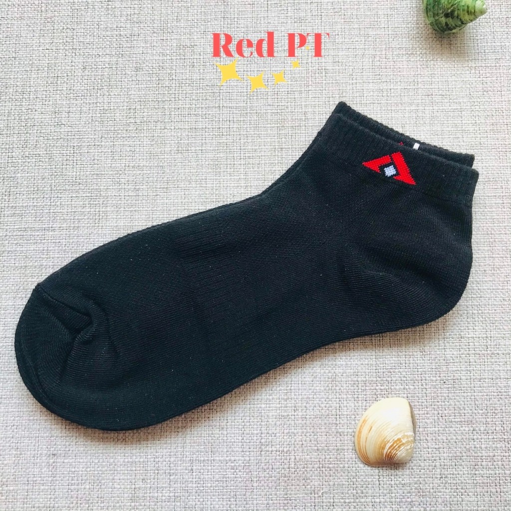 Tất nam cổ ngắn T&T - Set tất vớ 5 đôi 4 màu - Cotton thấm hút mồ hôi - Hàng xuất khẩu - RED PT