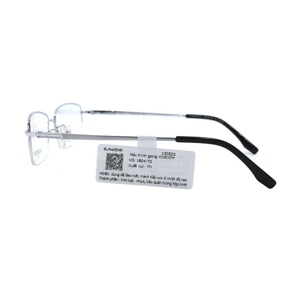 Gọng kính nam nữ thời trang Vigcom VG1804 T2 nhiều màu chính hãng, thiết kế dễ đeo bảo vệ mắt