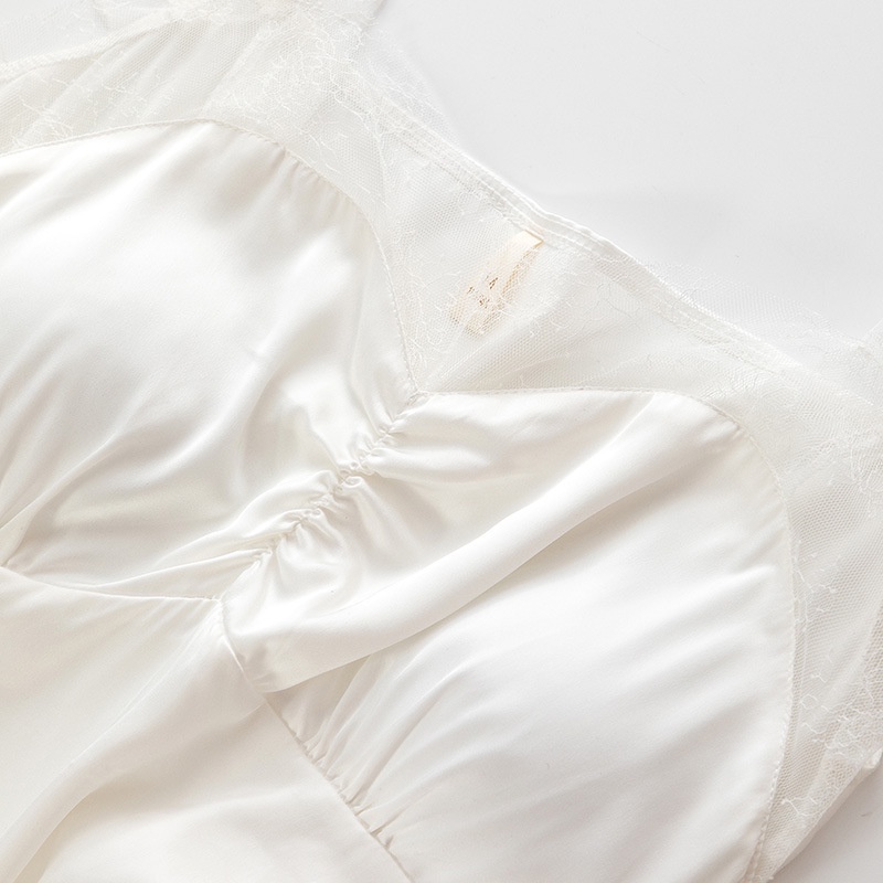 Đầm Ngủ Lụa Lạnh Phối Ren Có Mút Đệm Ngực Gợi Cảm Hàng Mới Dành Cho Bạn