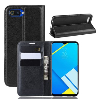 Bao da dạng ví Oppo A1k may viền cao cấp chính hãng