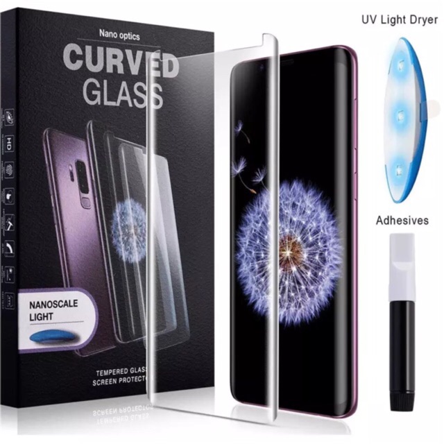 Kính cường lực Full Màn keo UV dành cho S7edge S8 S8plus S9 S9plus Note8 Note9 S10 S10plus