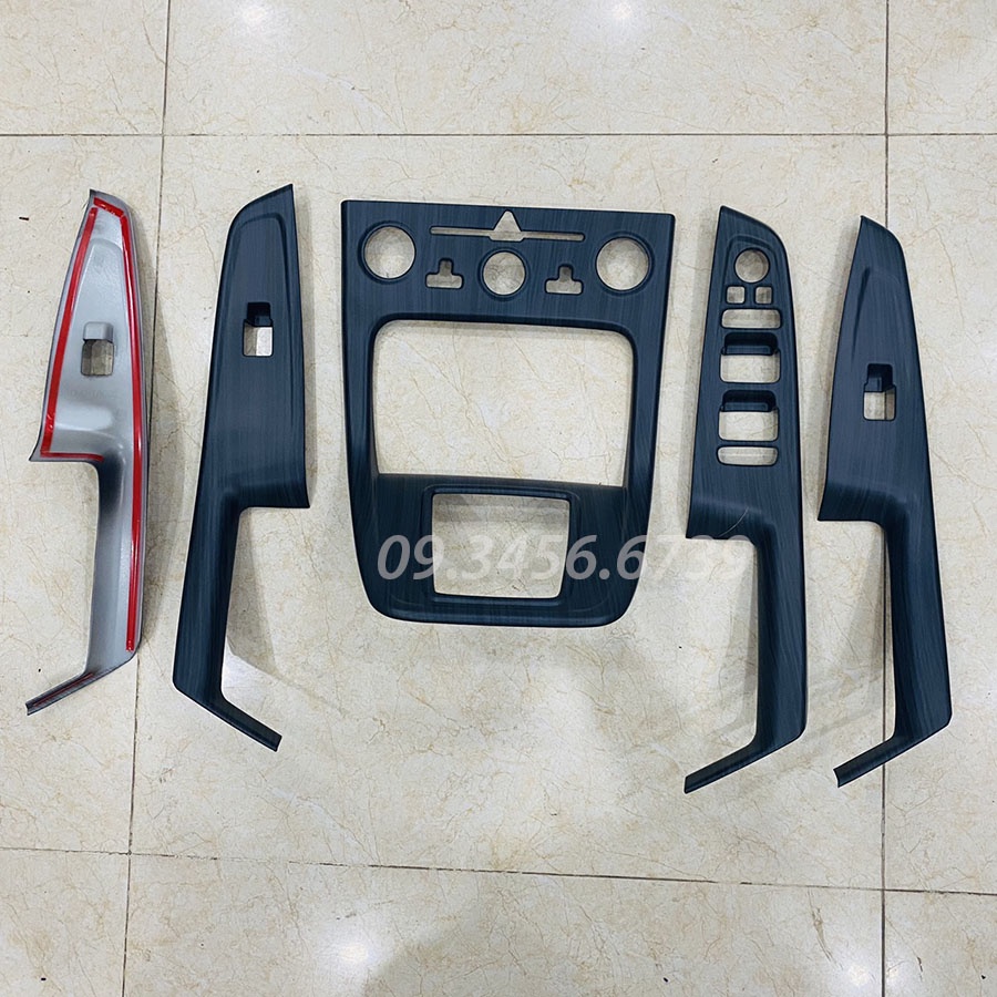Ốp nội thất xe Hyundai Creta 2021 2022 2023 mẫu carbon / vân đá chất liệu nhựa ABS cao cấp - 5 chi tiết
